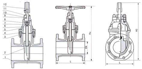 暗桿彈性座封閘閥結構圖 暗桿彈性座封閘閥結構圖